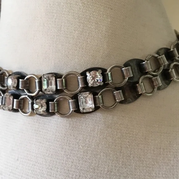 DANNIJO Rhinestone Statement Choker Necklace - Picture 2 of 8